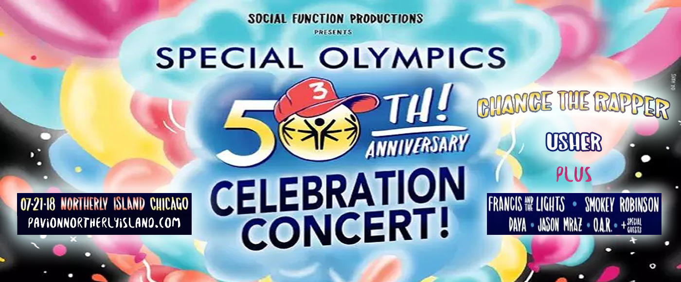 Special Olympics 50th Anniversary: Chance the Rapper, Jason Mraz, Smokey Robinson & O.A.R. at Huntington Bank Pavilion at Northerly Island