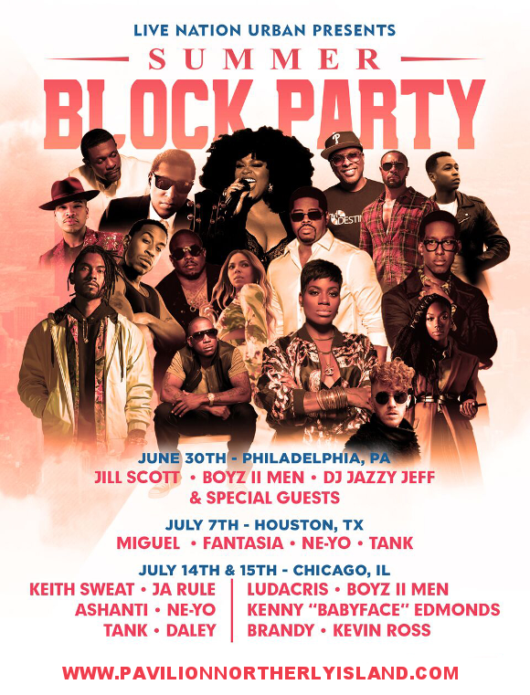 V103 Summer Block Party: Ludacris, Boyz II Men, Kenny Babyface Edmonds, Brandy & Kevin Ross at Huntington Bank Pavilion at Northerly Island